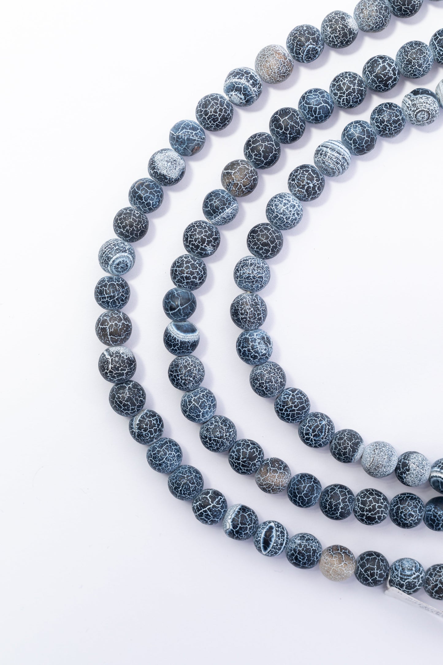 Hilo de Agata Bola Mate Craqueleada