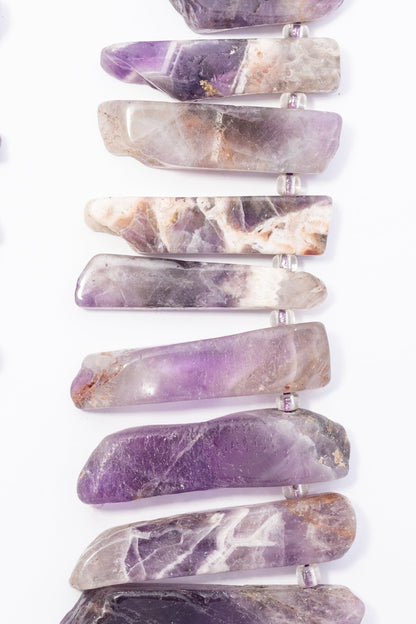 Hilo de Amatista Palos Planos