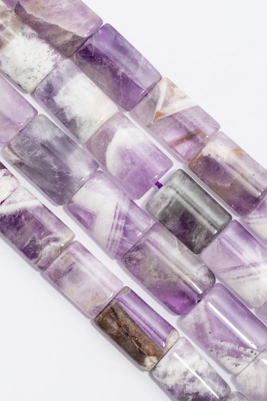 Hilo de Amatista Rectangulo