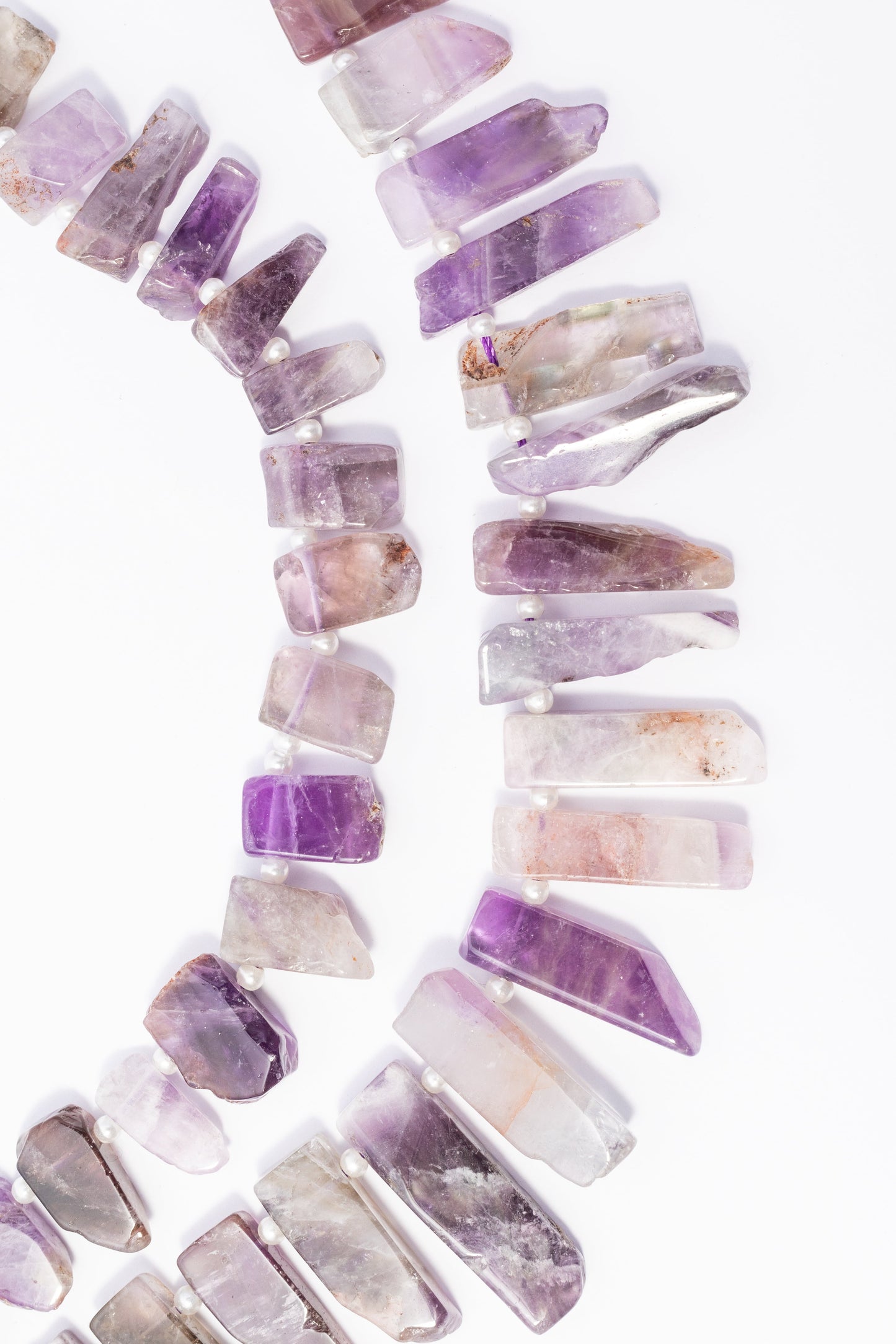 Hilo de Amatista Palos Planos