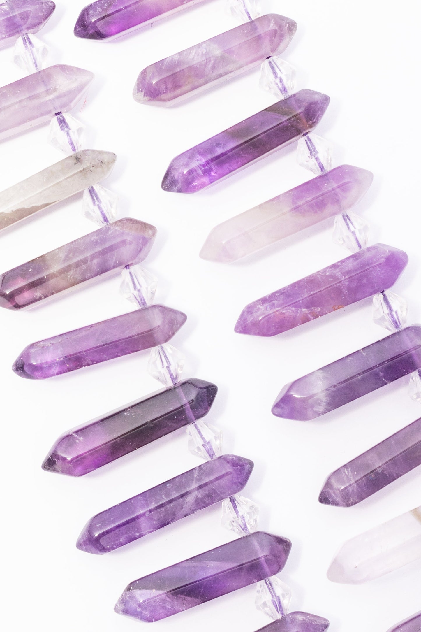 Hilo de Amatista Puntas