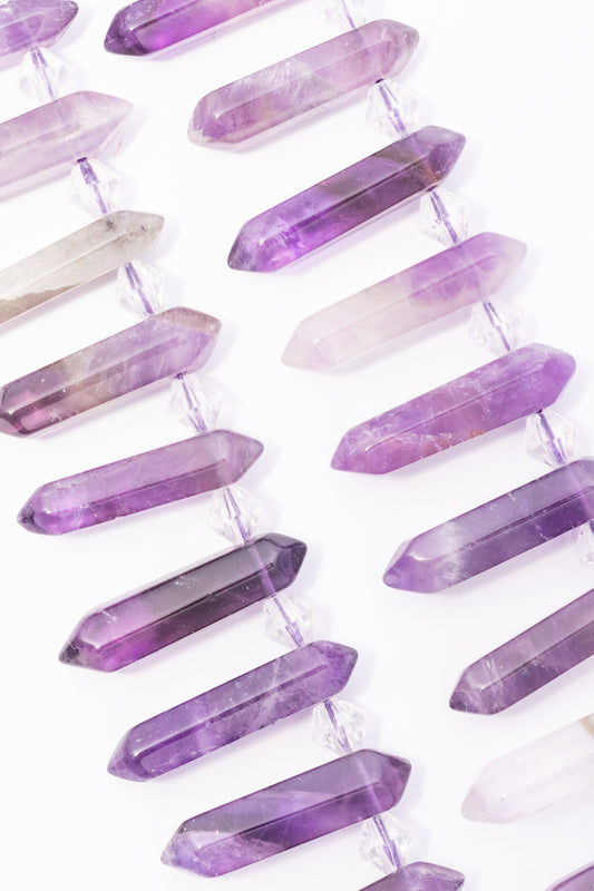 Hilo de Amatista Puntas