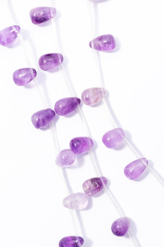 Hilo de Amatista Gota