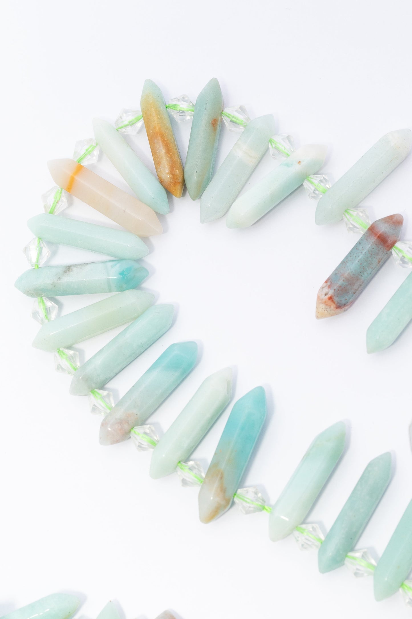 Hilo de Amazonita Puntas