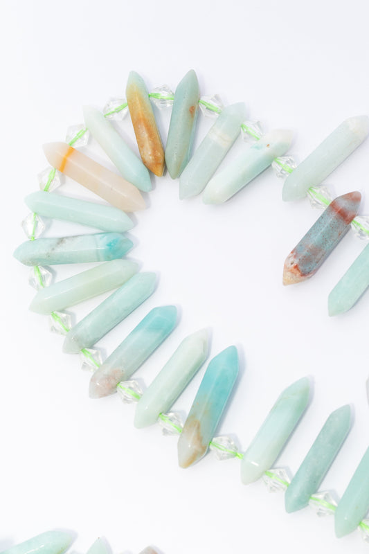 Hilo de Amazonita Puntas