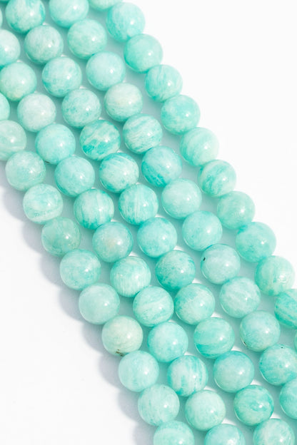 Hilo de AmazonitaAzul Bola