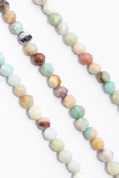 Hilo de Amazonita Hexagono