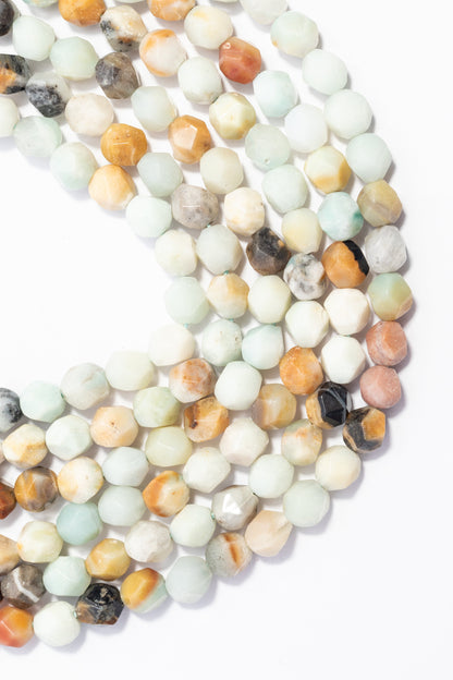 Hilo de Amazonita Hexagono