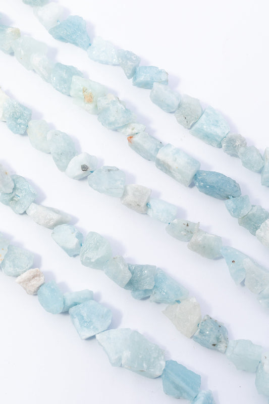 Hilo de Aquamarina en Bruto