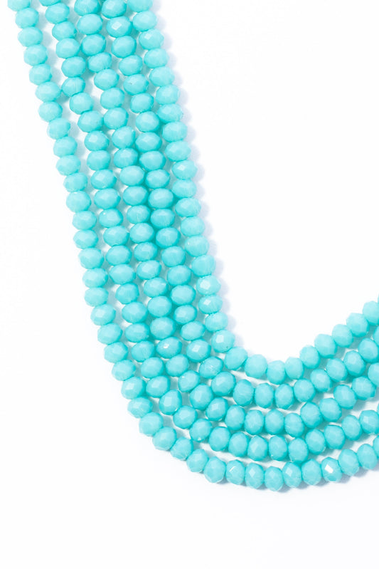 Hilo de Calcedonia Rondell Facetado