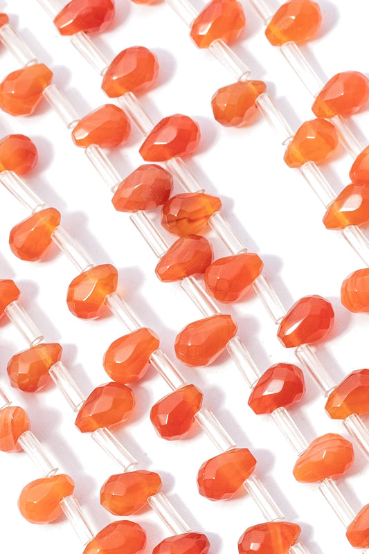 Hilo de Carnelia Gota Facetada