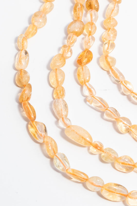 Hilo de Citrina Nugget