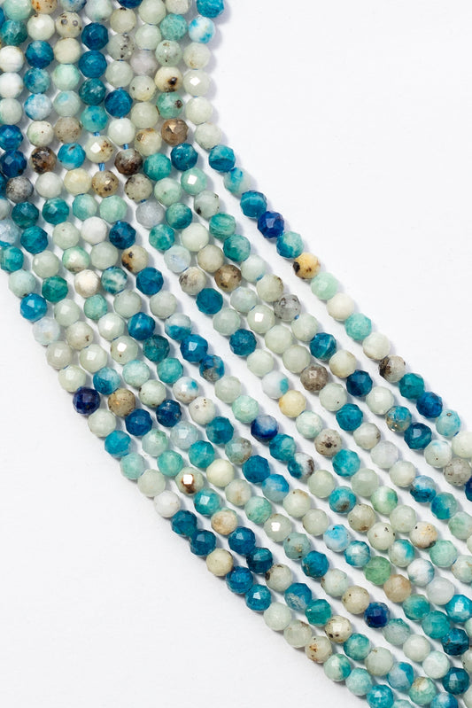 Hilo de Crisocola Bola Facetado