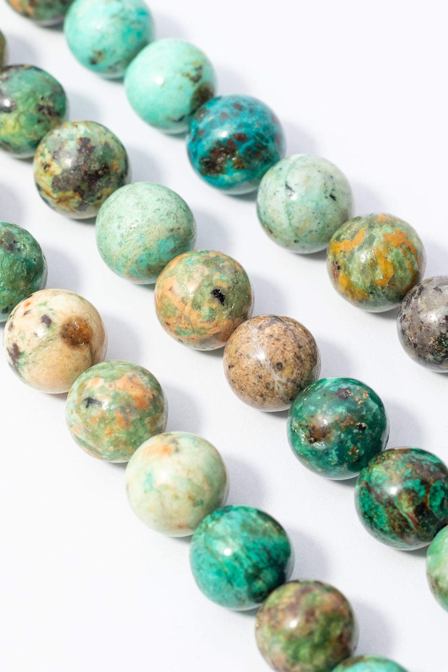 Hilo de Crisocola Bola Facetado