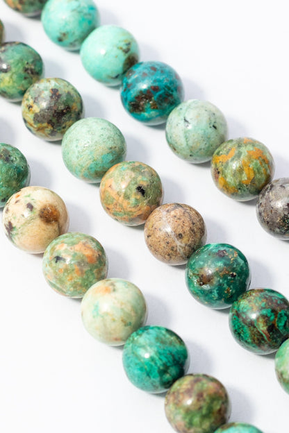 Hilo de Crisocola Bola Facetado