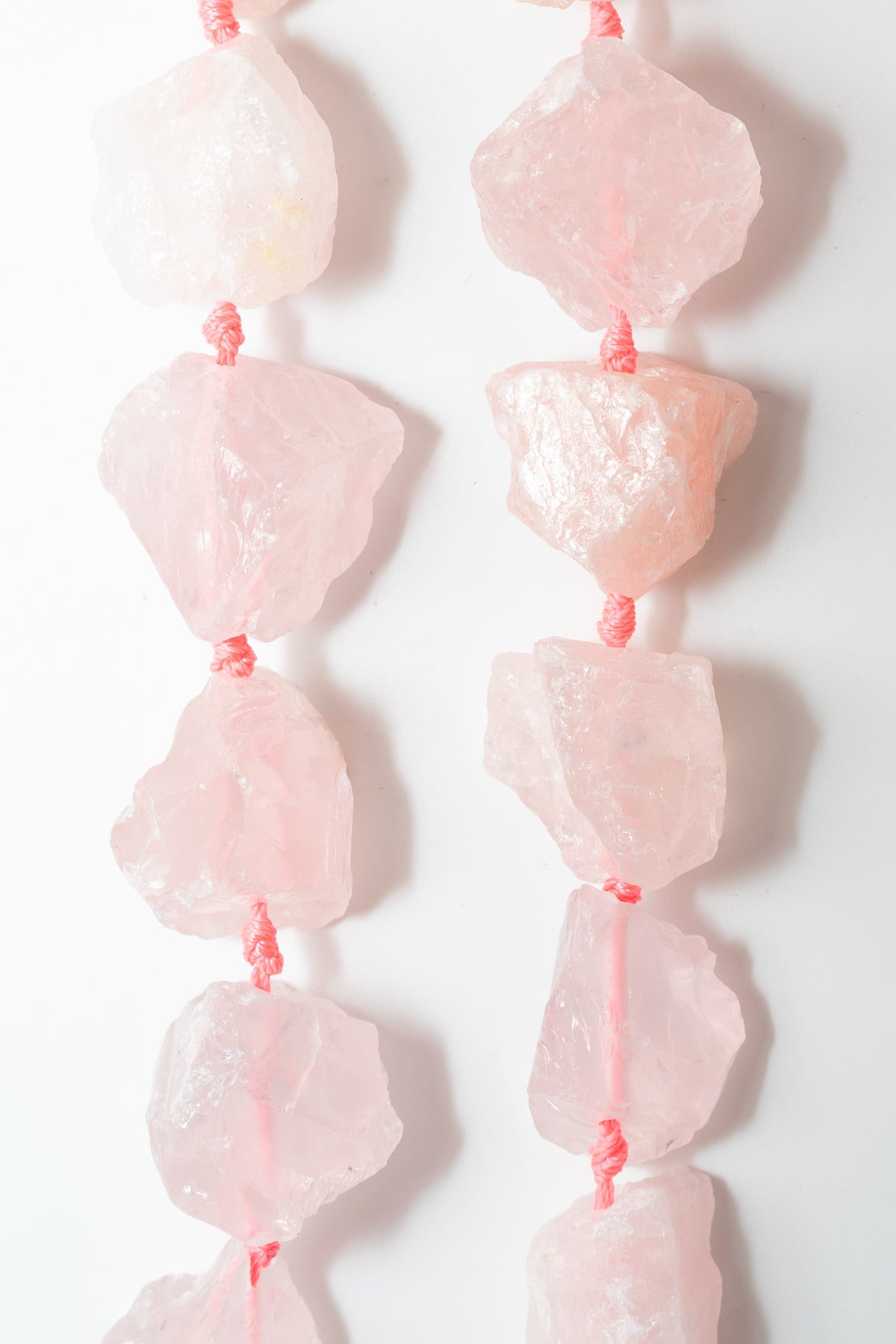 Hilo de Cuarzo Rosa Nugget