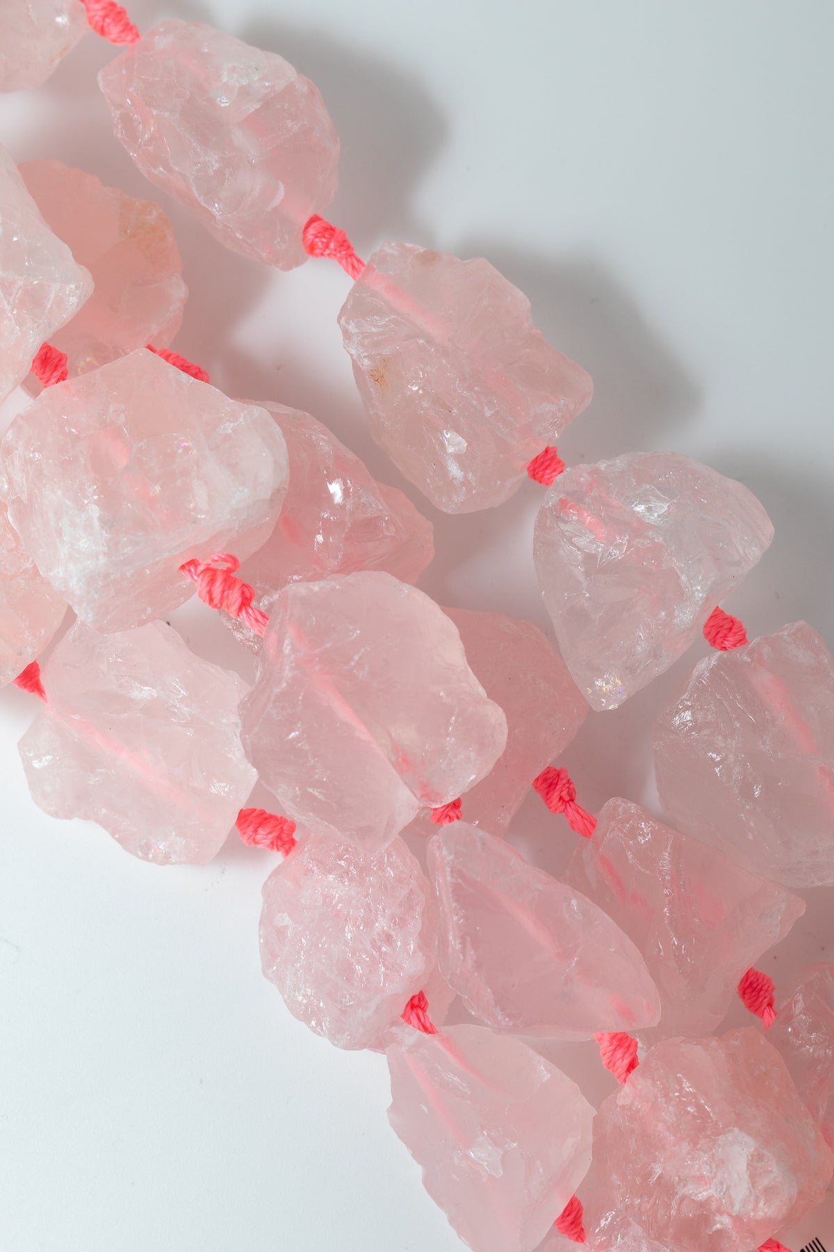 Hilo de Cuarzo Rosa Nugget