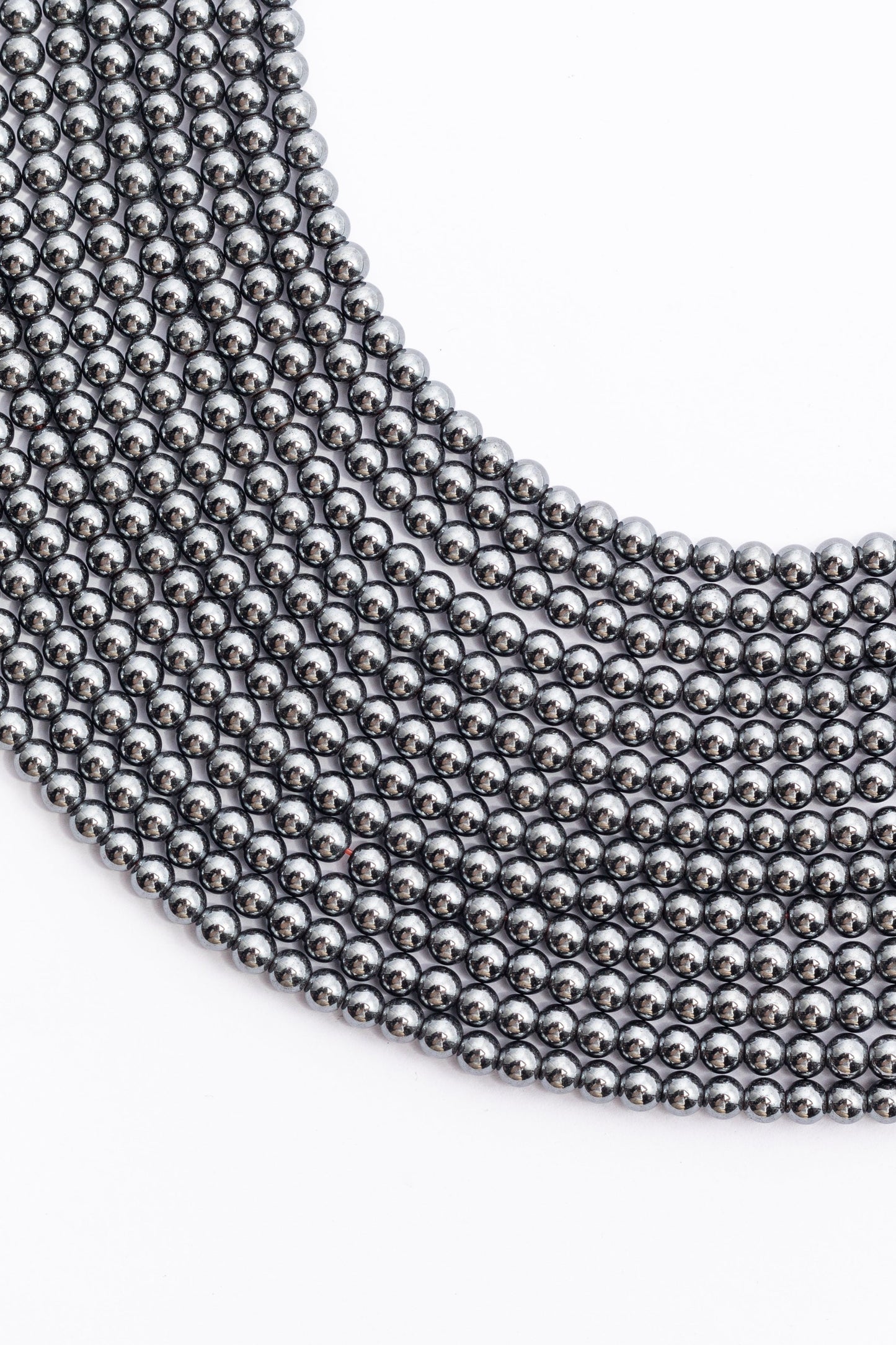 Hilo de Hematite Bola Facetada