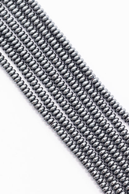 Hilo de Hematite Rondell
