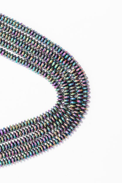 Hilo de Hematite Rondel Liso