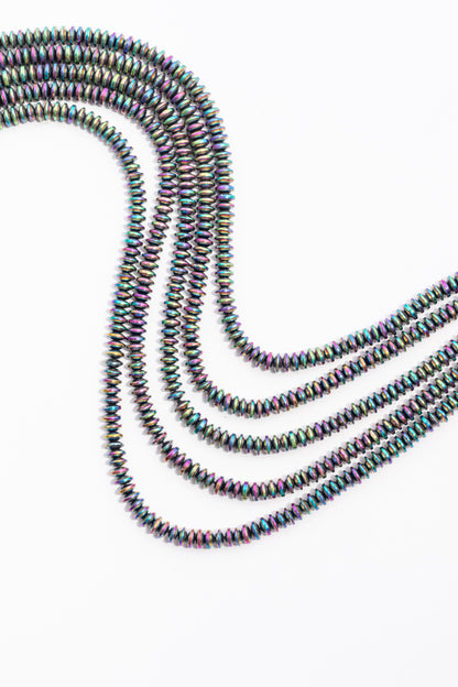 Hilo de Hematite Rondel Liso