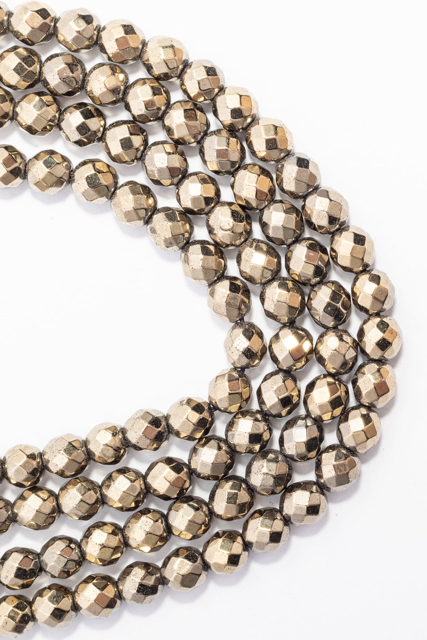 Hilo de Hematite Bola Facetada