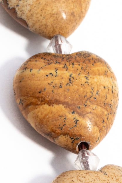 Hilo de Jasper Fancy Corazón