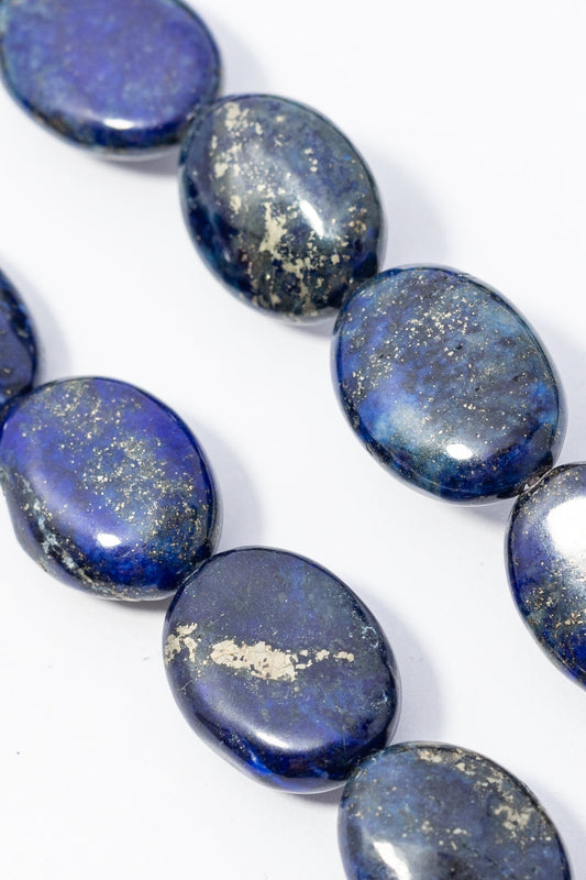 Hilo de Lapislazuli Oval