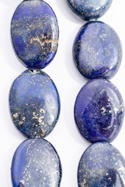 Hilo de Lapislazuli Oval