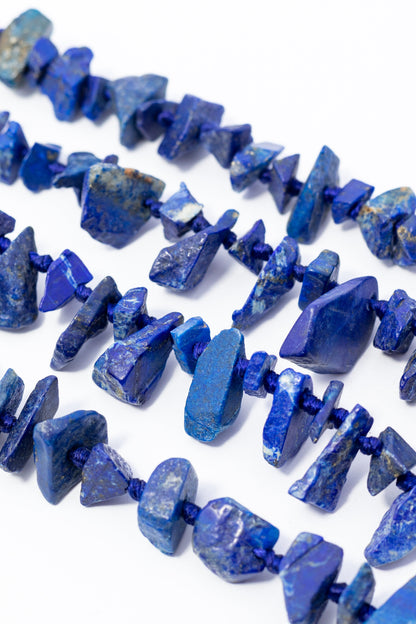Hilo de Lapislazuli en Bruto Irregular