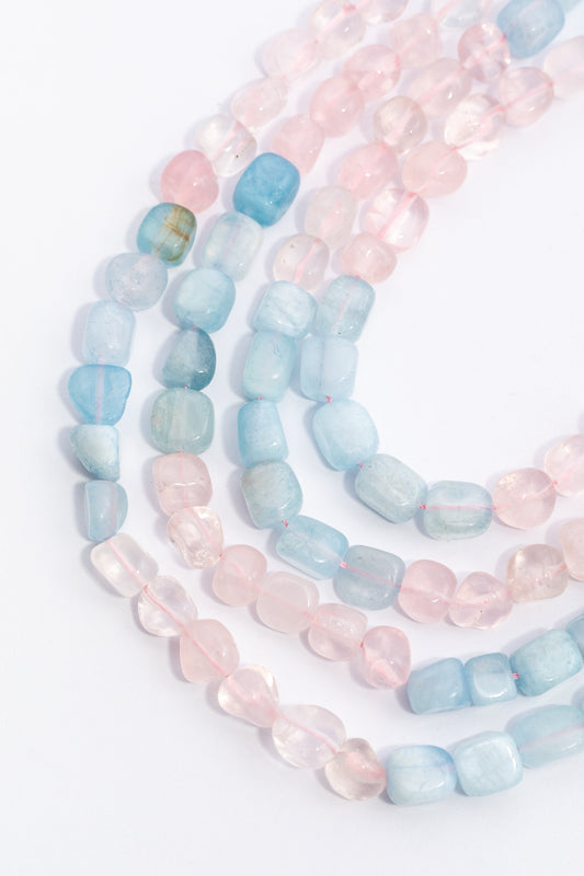 Hilo de Aquamarina Nugget