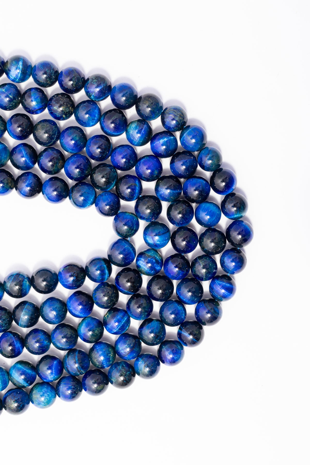 Hilo de Ojo de Tigre Bola Azul Rey