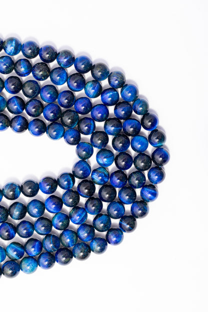 Hilo de Ojo de Tigre Bola Azul Rey