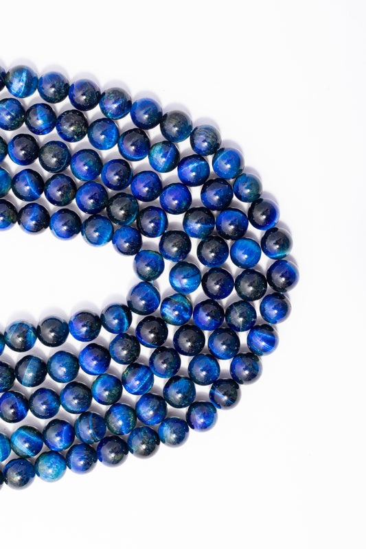 Hilo de Ojo de Tigre Bola Azul Rey