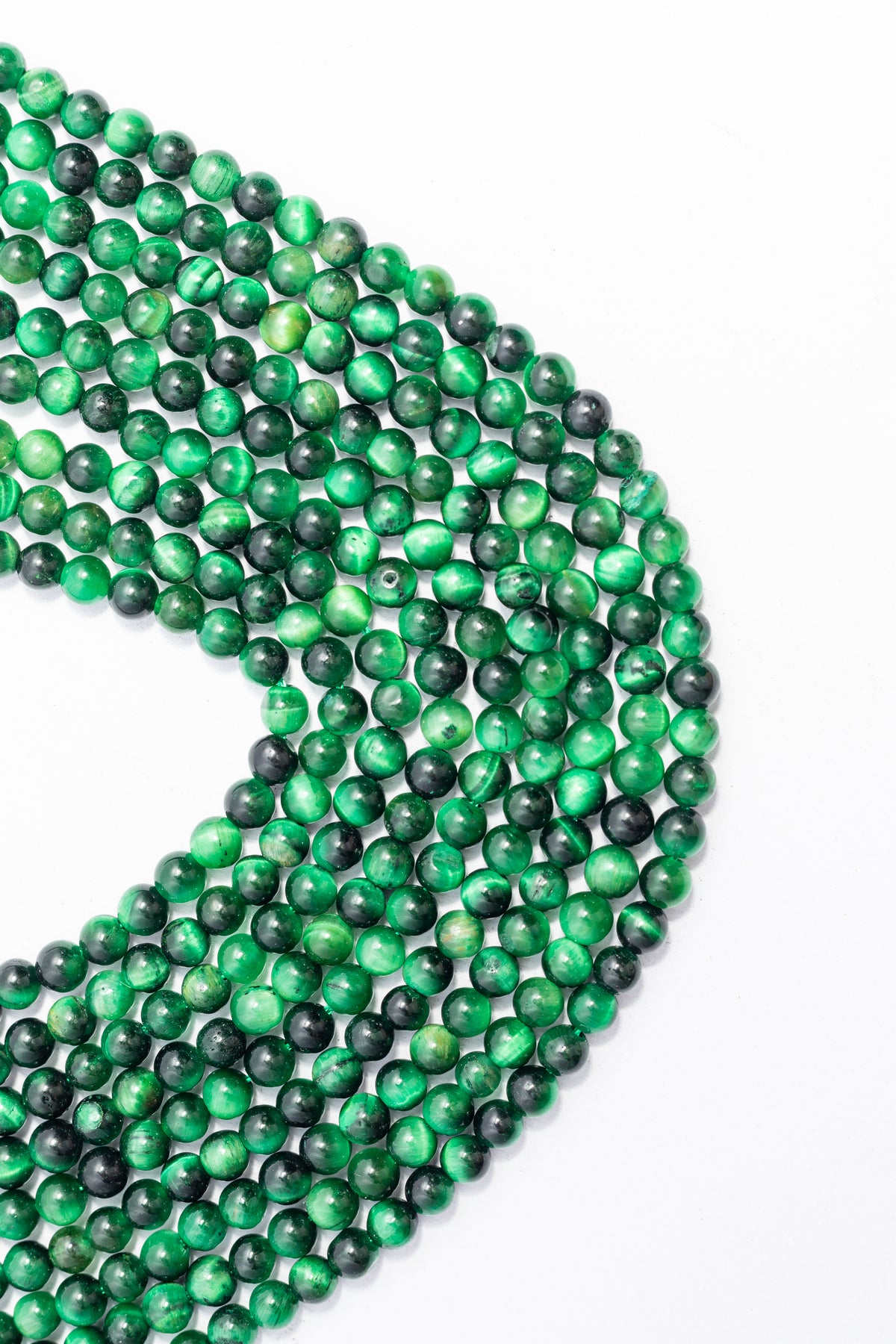 Hilo de Ojo de Tigre Bola Verde