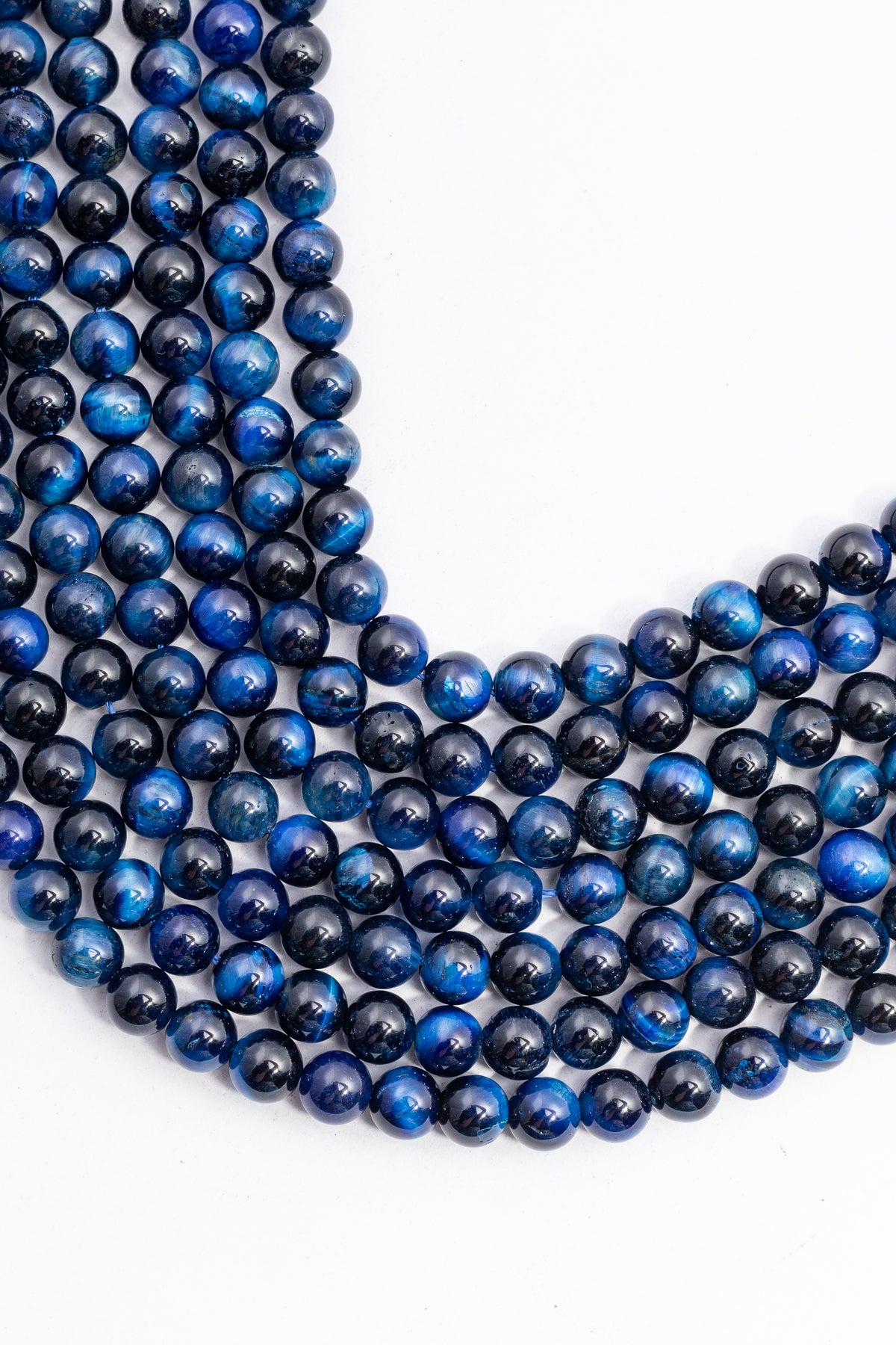 Hilo de Ojo de Tigre Bola Azul Rey