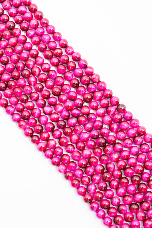Hilo Ojo de Tigre Bola Rosa