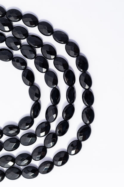Hilo de Onix Oval Facetado