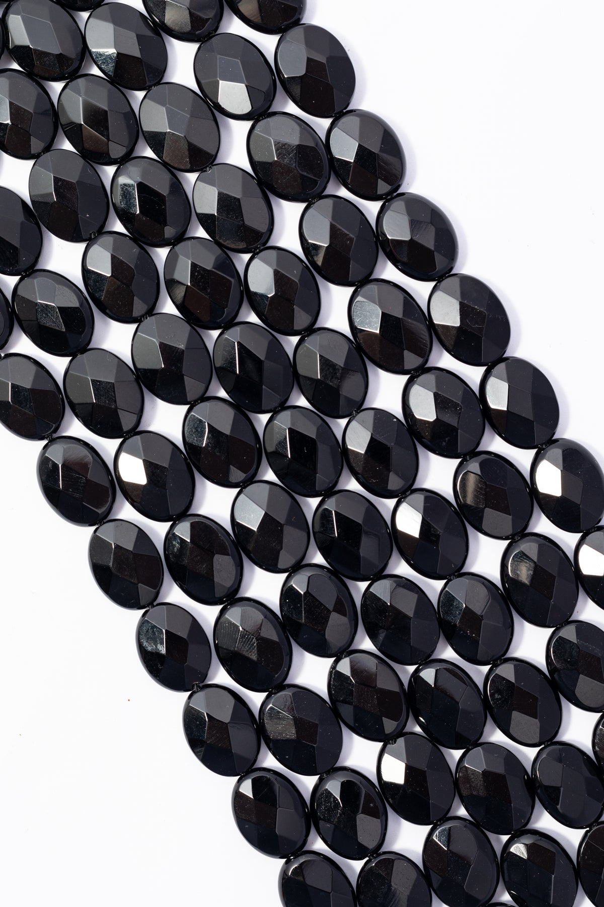 Hilo de Onix Oval Facetado