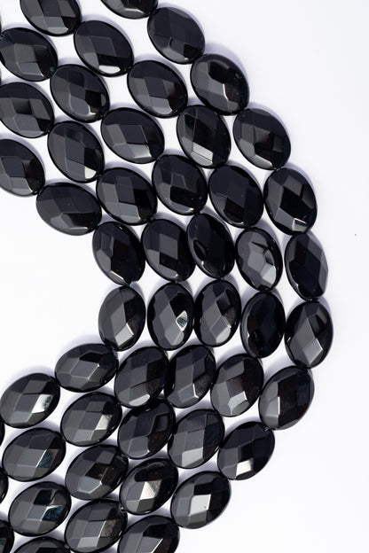 Hilo de Onix Oval Facetado
