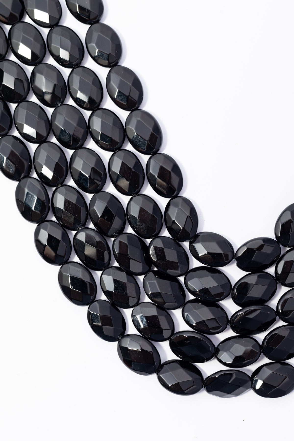 Hilo de Onix Oval Facetado