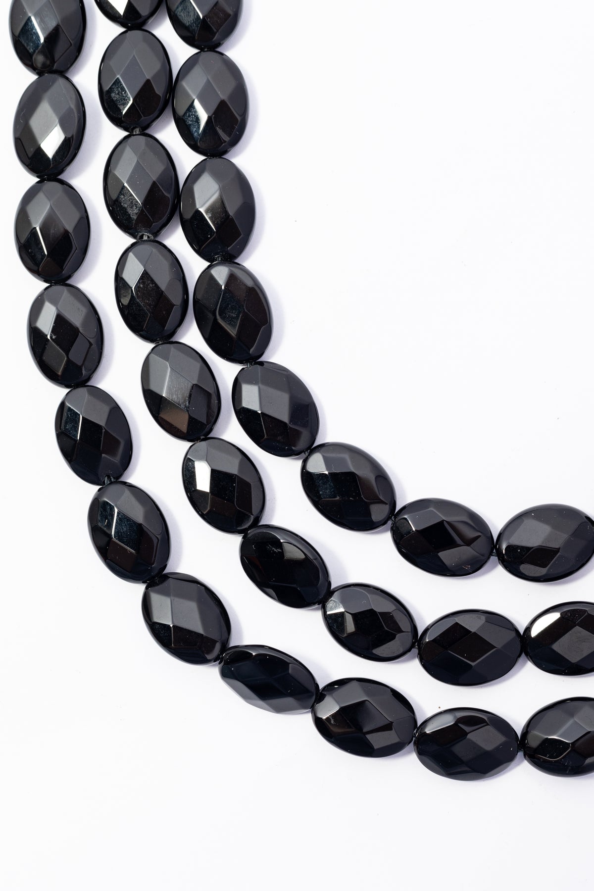 Hilo de Onix Oval Facetado