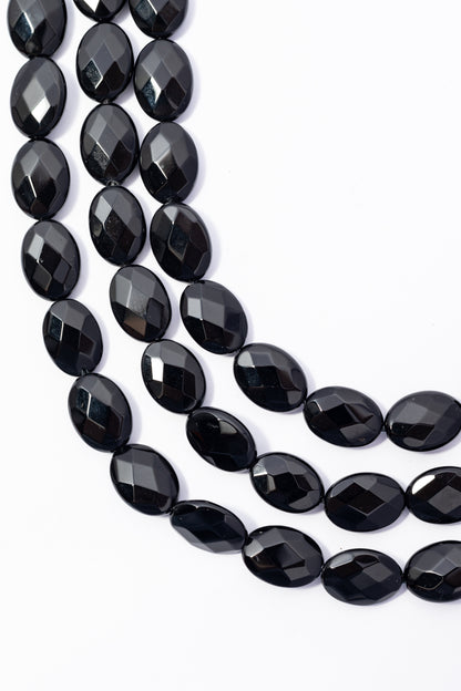 Hilo de Onix Oval Facetado