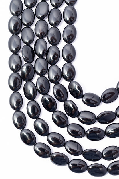 Hilo de Onix Oval Pulido
