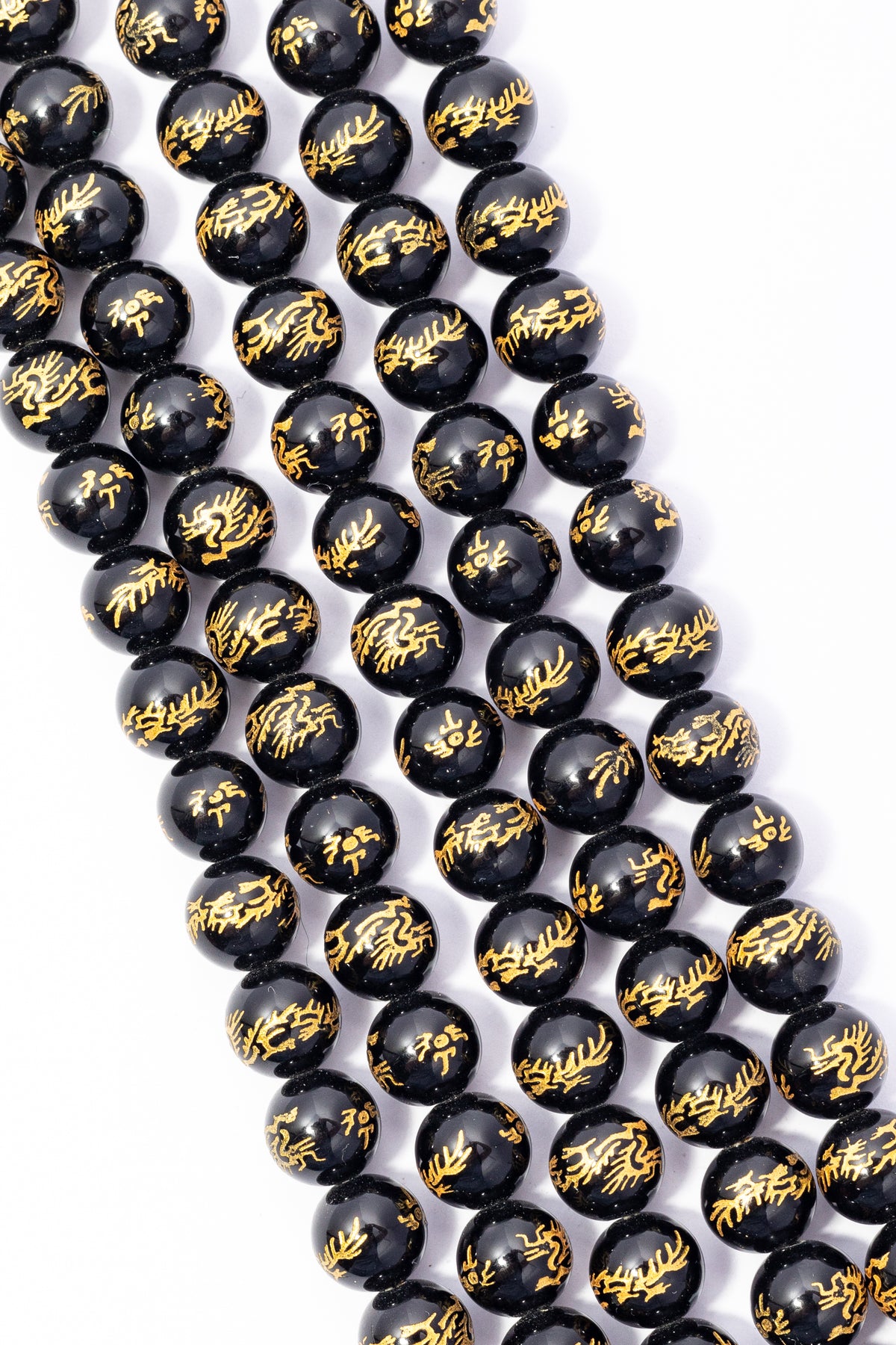 Hilo de Onix Bola Grabada