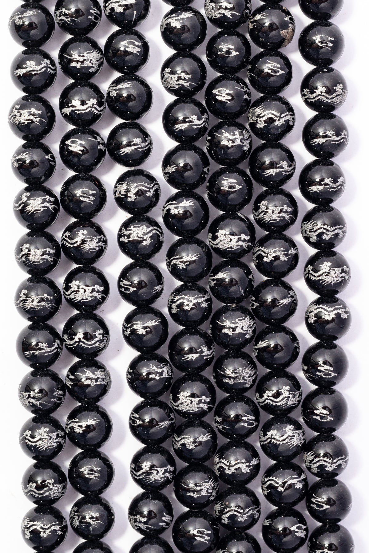 Hilo de Onix Bola Grabada