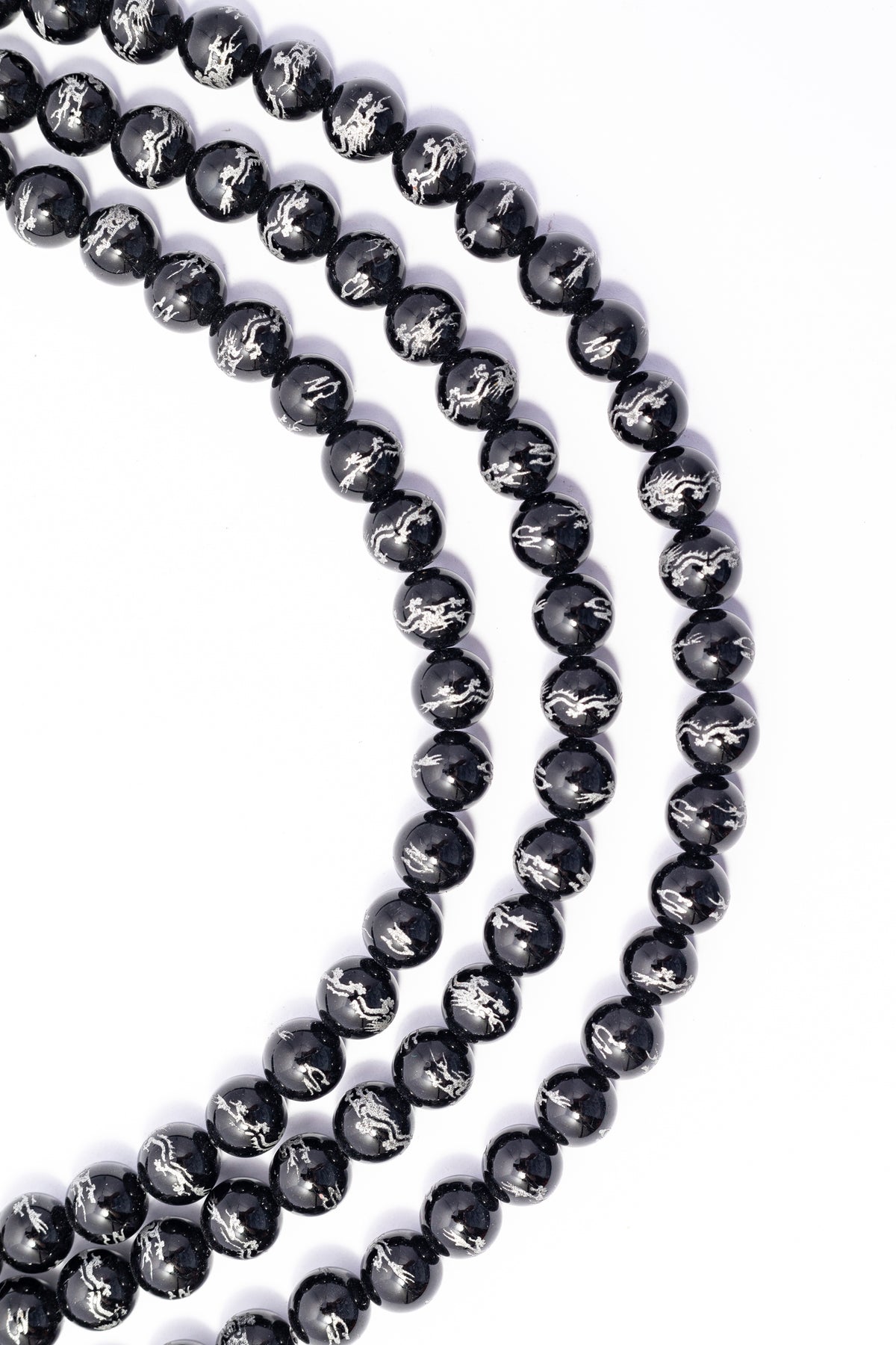 Hilo de Onix Bola Grabada