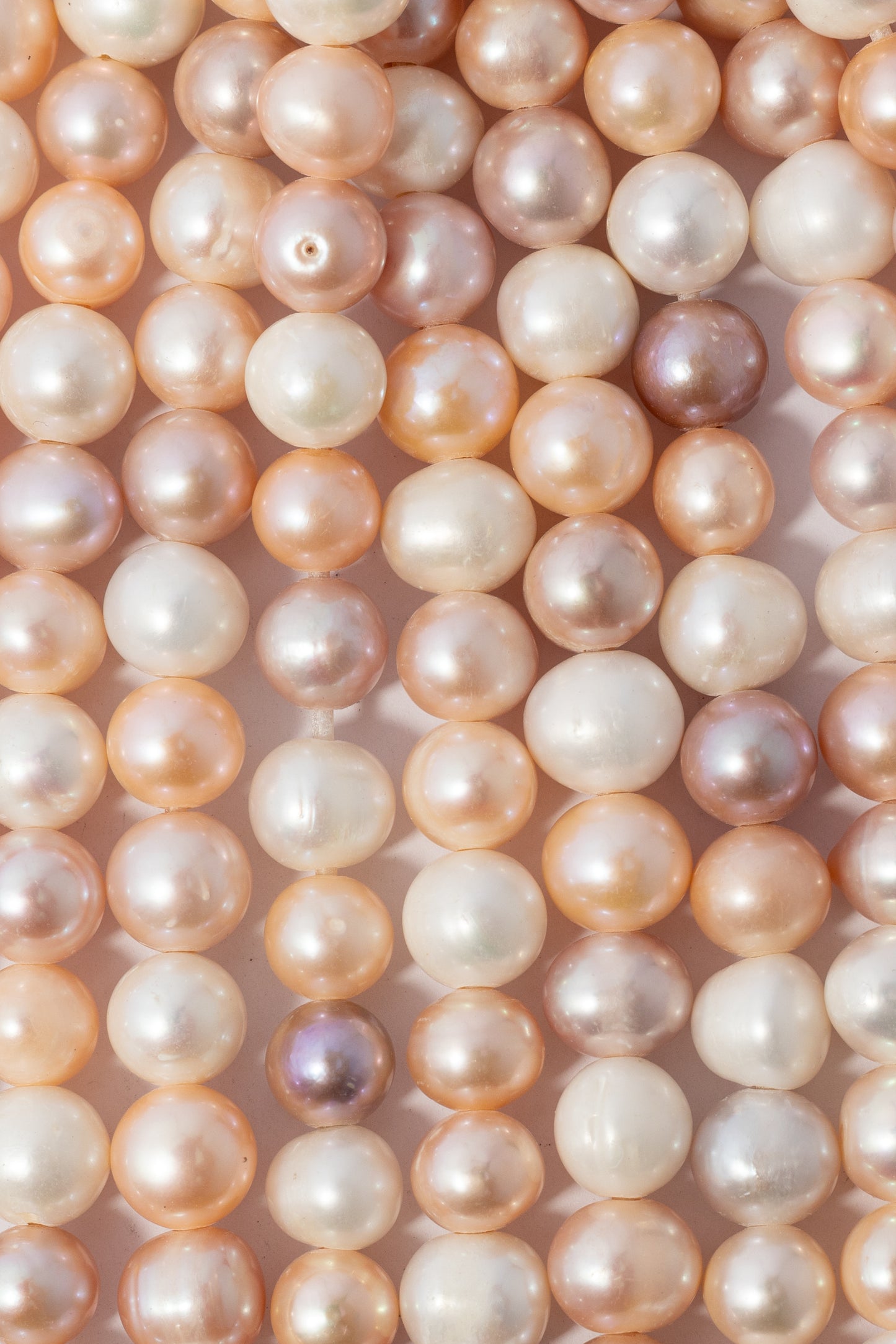 Hilo de Perla Papa Perforación Grande