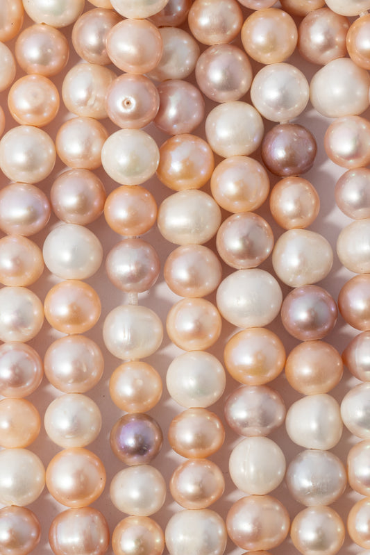 Hilo de Perla Papa Perforación Grande