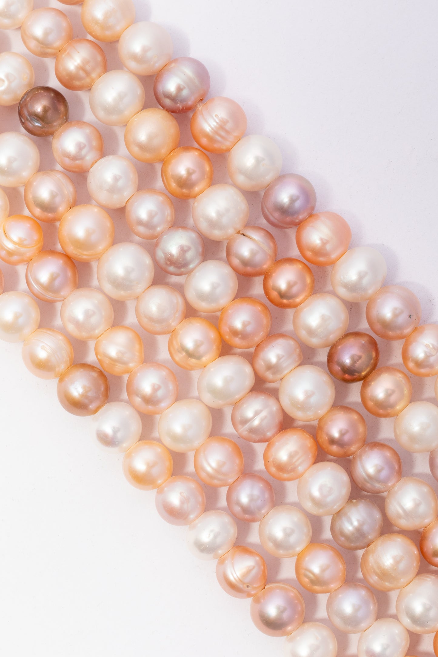 Hilo de Perla Papa Perforación Grande